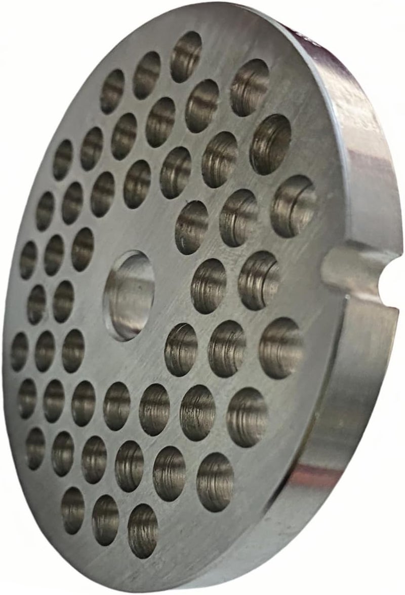 FLZHBFC For Hobart, LEM, Cabelas, Weston and FGA Food Chopper, MTN Meat Grinders of #12 Stainless Steel Meat Grinder Plate Discs Blades，Cutting Disks Heavy Duty. (6/25 Hole Plate) - Image 1